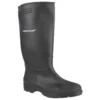 Dunlop Pricemaster 380PP Metal Free Non Safety Wellies - Black, Size 11 | Durable & Comfortable Work Boots