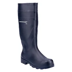 Dunlop Universal Metal Free Non Safety Wellies - Black, Size 12 | Durable & Comfortable Work Boots