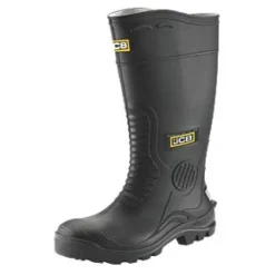 JCB Hydromaster Safety Wellies Black Size 9 - Durable & Comfortable Safety Wellingtons