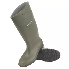 Dunlop Pricemaster Metal Free Non Safety Wellies - Green, Size 8 | Durable & Comfortable Wellington Boots 1 Dunlop Pricemaster Metal Free Non Safety Wellies - Green, Size 8 | Durable & Comfortable Wellington Boots