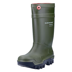 Dunlop Purofort Thermo+ Safety Wellies Green Size 5 - Thermal Safety Boots for Men & Women 2 Dunlop Purofort Thermo+ Safety Wellies Green Size 5 - Thermal Safety Boots for Men & Women - Image 2