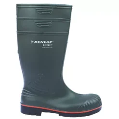 Dunlop Acifort Safety Wellies Green Size 9 - Durable Safety Wellingtons for Work -Wellies Sales 37268 A3