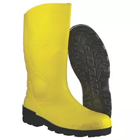 Dunlop Devon Safety Wellies Yellow Size 12 - Heavy Duty Waterproof Work Boots 2 Dunlop Devon Safety Wellies Yellow Size 12 - Heavy Duty Waterproof Work Boots - Image 2