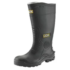 JCB Hydromaster Safety Wellies Black Size 8 - Durable & Comfortable Safety Wellingtons