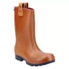 Dunlop Purofort Rig Air Safety Wellies Brown Size 6 - Durable & Comfortable Safety Wellingtons