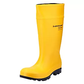 Dunlop Purofort Professional Safety Wellies - Yellow, Size 6.5 | Heavy-Duty Work Boots for Men & Women 2 Dunlop Purofort Professional Safety Wellies - Yellow, Size 6.5 | Heavy-Duty Work Boots for Men & Women - Image 2