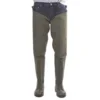 Amblers Forth Safety Thigh Waders - Green, Size 8 | Durable Chest Waders for Fishing & Outdoor Activities