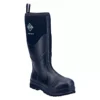 Muck Boots Chore Max Safety Wellies - Black, Size 9 | Heavy-Duty Work Boots for Men & Women
