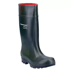 Dunlop Purofort Professional Metal Free Non Safety Wellies Green Size 6 | Durable & Comfortable Work Boots